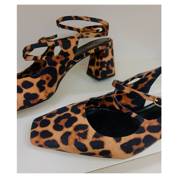 ZARA Leopard Print Mary Jane Block Heels NWT – Animal Print Buckled Strap Shoes - Picture 7 of 16